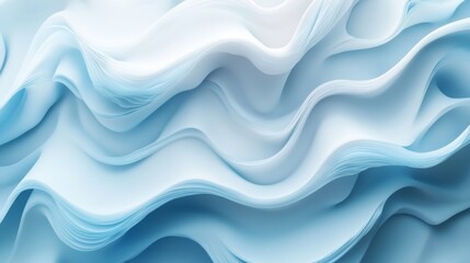 Abstract Blue Wave Layers
