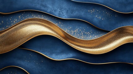 Abstract Luxury Wave Design