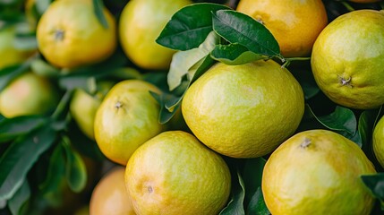 A large, citrus fruit with thick, pale green to yellow skin and a light pink to red juicy pulp. Native to Southeast Asia, pomelos are a good source of vitamin C and antioxidants. 