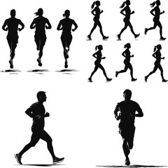 silhouettes, silhouettes of people