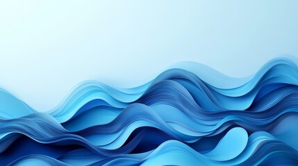 Fototapeta premium Abstract Blue Waves