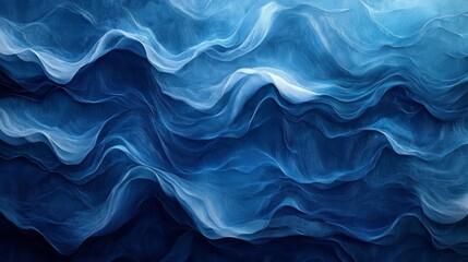 Obraz premium Abstract Blue Waves