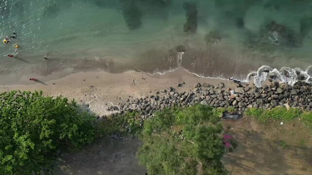  Aerial video over Bandulu Anyer Banten Indonesia