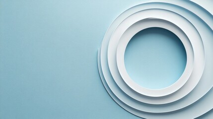 Fototapeta premium Abstract Layered Oval Design