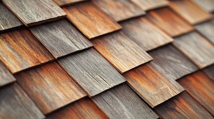 3D wooden tiles forming a timber wall with a soft sheen effect