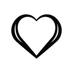 hearts in the shape of a heart black vector icon logo.