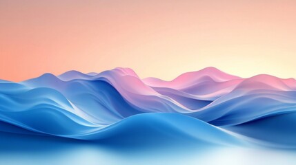 Surreal Landscape of Colorful Waves