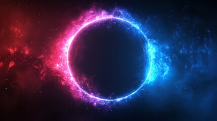 Naklejka premium Neon Energy Circle