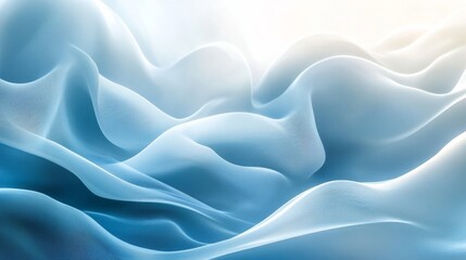 Obraz premium Abstract Fluidity of Blue Waves
