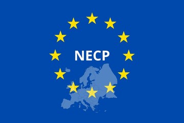  NECP: National Energy and Climate Plan. Directive by the European Union. Climate Change Concept.