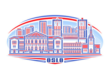 Vector illustration of Oslo