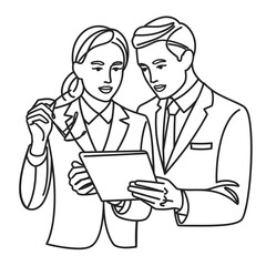 people working together