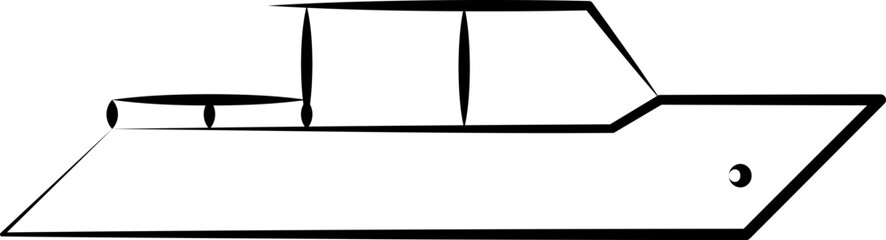 A collection of hand-drawn Ship line icons. Symbol of shipping, transportation or cruise. Vector illustration