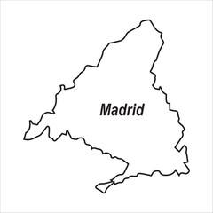 Obraz premium Map of Madrid, Spain
