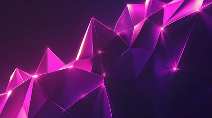 Abstract Purple Geometric Low Poly Background Design