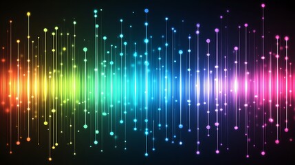 Abstract Rainbow Lightwave Digital Art Design