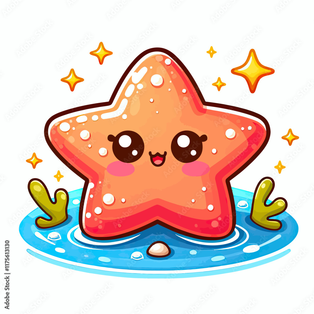 Sticker starfish (8)