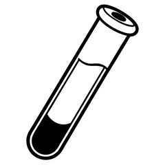 Scientific Test Tube Icon in Vector Style