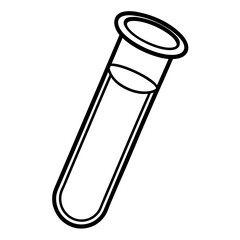 Scientific Test Tube Icon in Vector Style