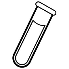 Scientific Test Tube Icon in Vector Style