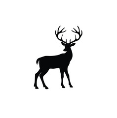 A deer vector silhouette