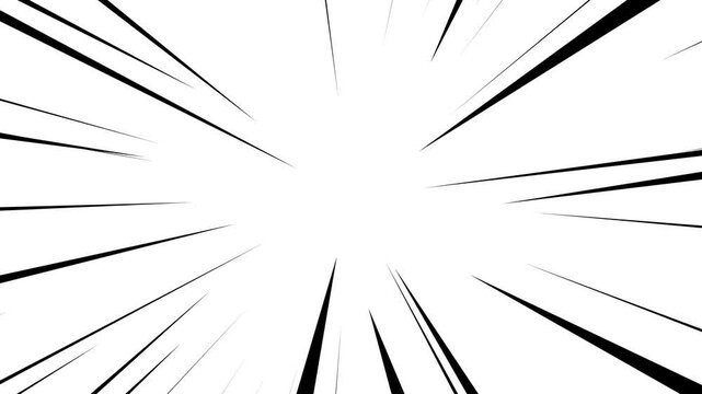 Manga zoom speed line animation. The diagonal speed line moves with the alpha channel. Comic anime action speed line. 4K resolution.