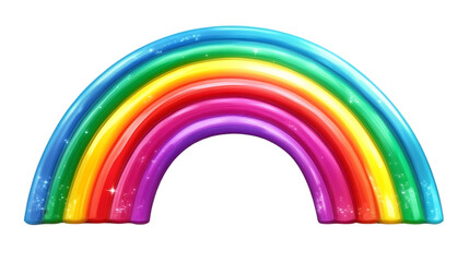 Shiny Rainbow Arc  Colorful Spectrum  Vivid  Glimmering  Magical  Illustration