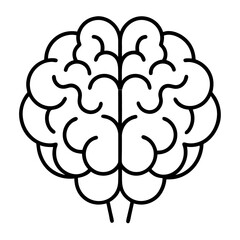Abstract Brain Illustration in Vector Format