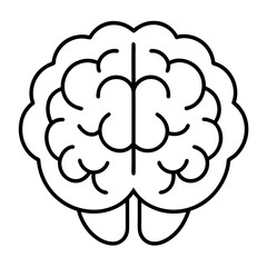 Abstract Brain Illustration in Vector Format