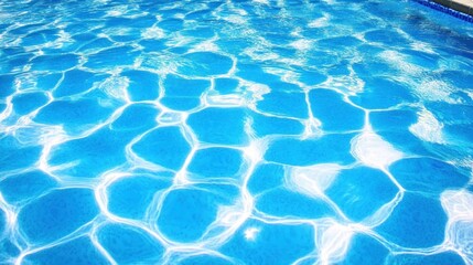 Obraz premium Sparkling blue swimming pool water texture.