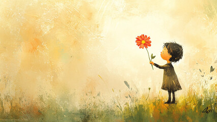 Child's Sweet Gesture