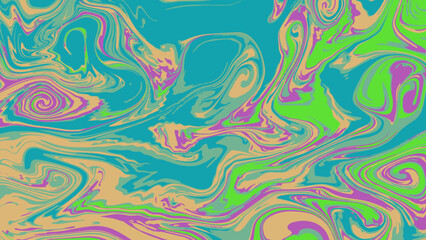 Abstract vector trippy background with swirls. Liquid dynamic multicolor illustration. Colorful screensaver