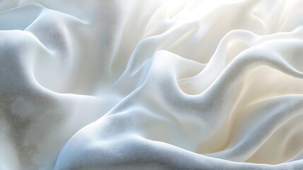 Obraz premium Artistic generative AI scene with serene white foam in luminous abstract air