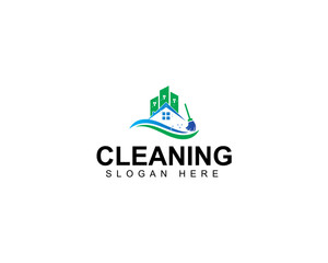 House Cleaning Logo. Cleaning Service Business Logo design vector
