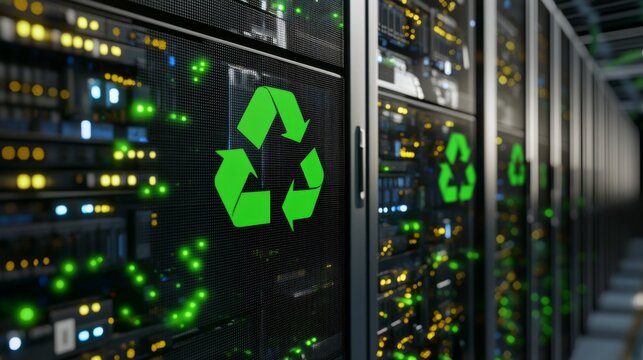 Sustainable Data Centers: Recycling Technology in Modern Infrastructure - Powered by Adobe