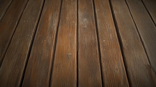 Dark brown wooden planks arranged in parallel lines create a rustic and textured background. Perfect for adding depth and warmth to your projects.
