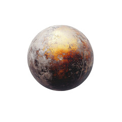 Fototapeta premium an image of an orange planet covered by a white surface PNG image, PNG file, Generative art.