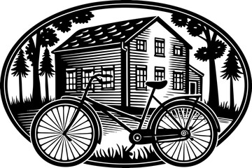 Fototapeta premium Hen and Saxophone Silhouette Collection Elegant Icons on White