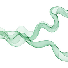 Green abstract curve wave for design background for presentation eps 10