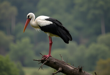 Fototapeta premium A Stork