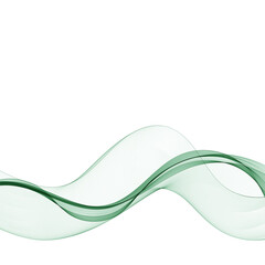 Green abstract wave. Presentation template. Eps 10