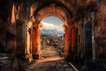 Fototapeta premium Ancient Temple Ruins