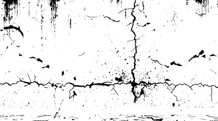 Black and white grunge dust texture. Black grainy noise wall background 