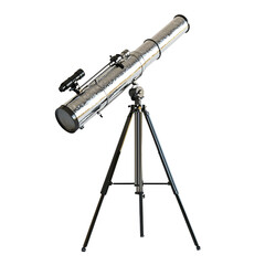 a telescope on a tripod on a transparent background, PNG image, PNG file, Generative art.