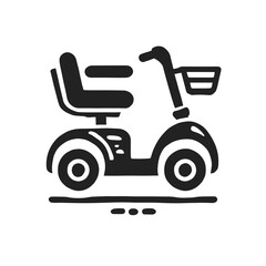 Electric mobility scooter for independent transport in modern design