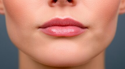 Obraz premium Close-Up of Smooth and Clear Skin After Peeling Treatment for Healthy Appearance