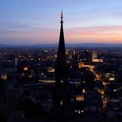 Obraz premium Toledo cityscape sunset time before night
