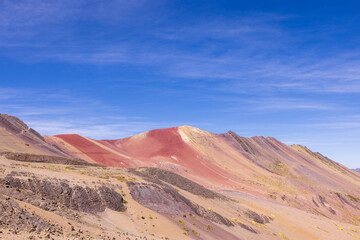 Amazing views of Rainbow mountain in Peru.