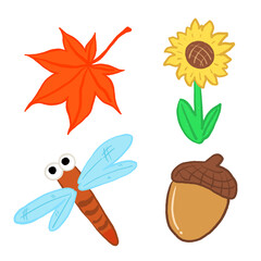 set of autumn things
