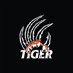 Tiger t-shirt design vector design